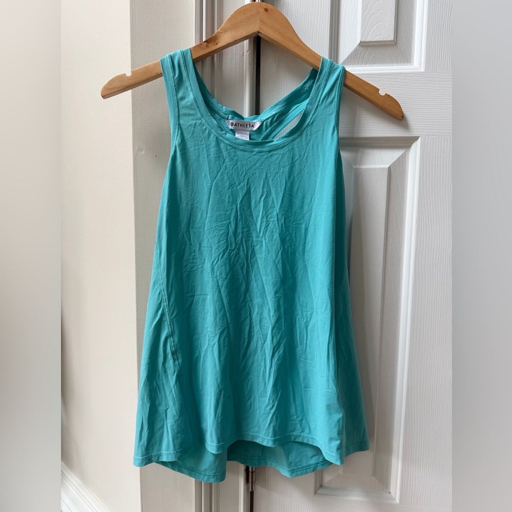 Athleta Turquoise Sleeveless work out Top